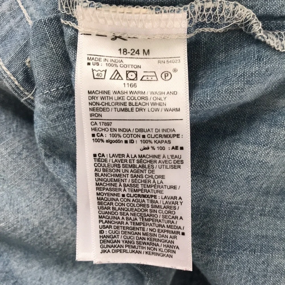 OLD NAVY Blue Short Sleeve Button Down Shirt